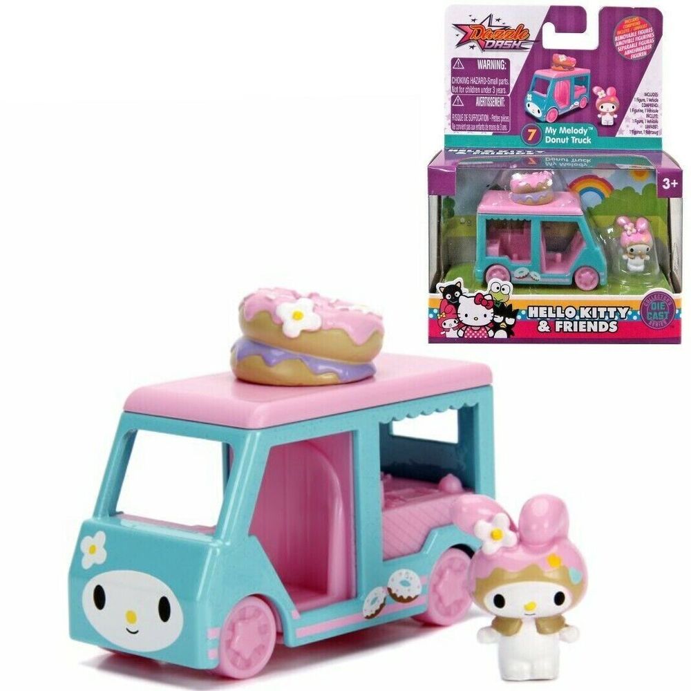 Hello Kitty & Friends Dazzle Dash My Melody Donut Truck Vehicle Diecast
